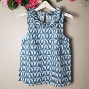 ModCloth sleeveless printed top size M
